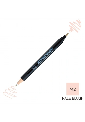 Zig Kurecolor Mangaka Fine&Brush Çift Taraflı Kalem CNKC-2200 No 742 Pale Blush