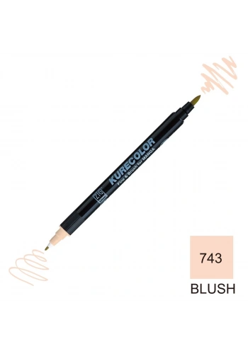 Zig Kurecolor Mangaka Fine&Brush Çift Taraflı Kalem CNKC-2200 No 743 Blush