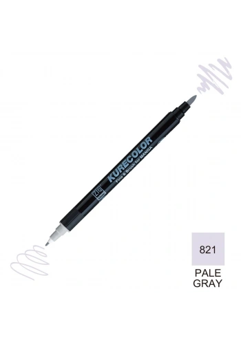 Zig Kurecolor Mangaka Fine&Brush Çift Taraflı Kalem CNKC-2200 No 821 Pale Gray