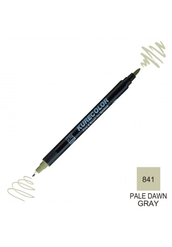 Zig Kurecolor Mangaka Fine&Brush Çift Taraflı Kalem CNKC-2200 No 841 Pale Dawn Gray