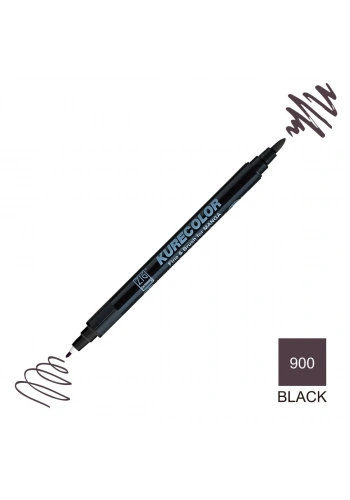 Zig Kurecolor Mangaka Fine&Brush Çift Taraflı Kalem CNKC-2200 No 900 Black