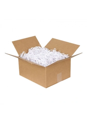 Zikzak Kırpık Kağıt Dolgu Malzemesi- Beyaz - 1Kg.