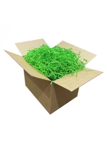 Zikzak Kırpık Kağıt Dolgu Malzemesi - Fıstık Yeşili - 1 Kg.