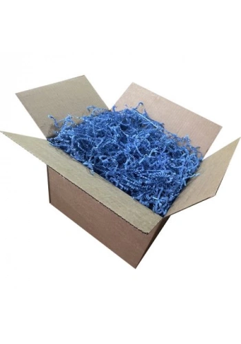 Zikzak Kırpık Kağıt Dolgu Malzemesi -Gece Mavisi - 1Kg.