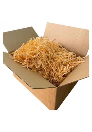 Zikzak Kırpık Kağıt Dolgu Malzemesi - Hardal - 1Kg.