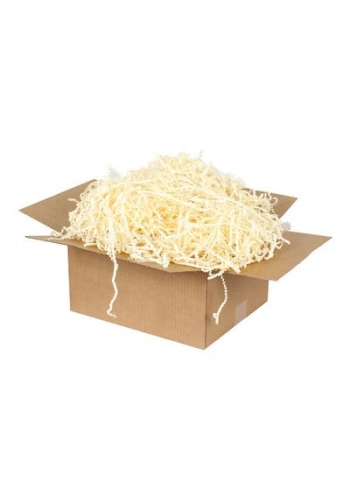 Zikzak Kırpık Kağıt Dolgu Malzemesi - Krem - 250Gr.