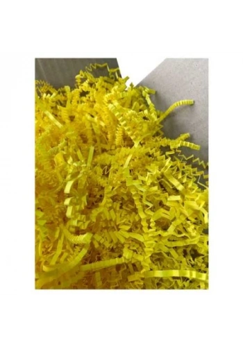 Zikzak Kırpık Kağıt Dolgu Malzemesi - Sarı- 250Gr.