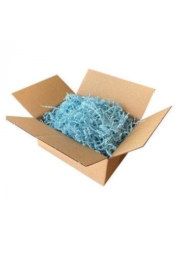 Zikzak Kırpık Kağıt Dolgu Malzemesi - Turkuaz - 1Kg