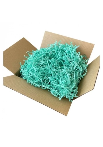 Zikzak Kırpık Kağıt Dolgu Malzemesi - Yeşil - 1 Kg.