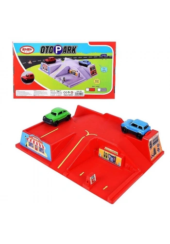 Zuzu Oyuncak Arabalı Otopark Seti Kutulu