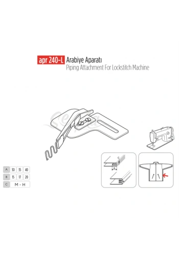 Arabiye Aparatı 25x12mm / APR 240-L