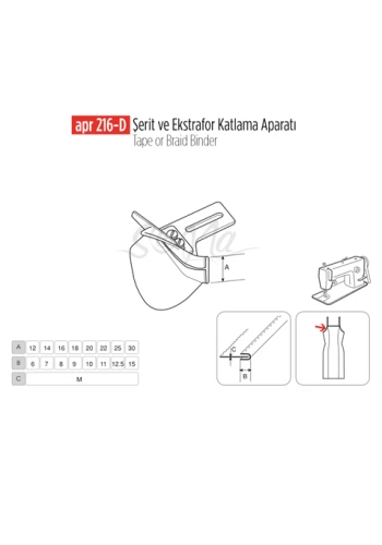 Şerit Ve Ekstrafor Katlama Apara 18X9/ APR 216-D