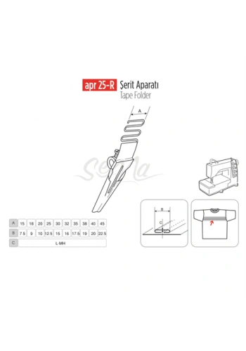 Şerit Apara 20x10mm / APR 25-R