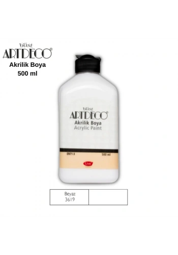 ARTDECO 70L AKRİLİK BOYA 3619 BEYAZ 500ml