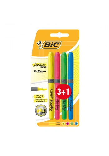 Bic Brite Liner Grip Fosforlu Kalem 4 Renk