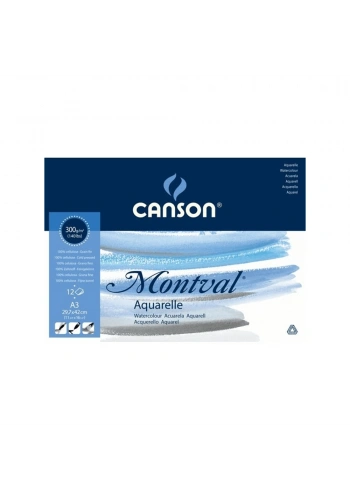 Canson Montval Suluboya Blok 300 gr A3 12 sy