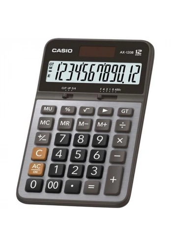 CASİO AX-120 B MASA ÜSTÜ HESAP MAKİNESİ 12 HANE METAL YÜZEY