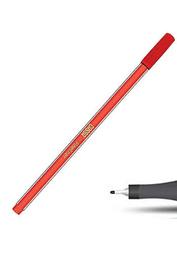 CASSA 9812 FİNELİNER KEÇE UÇLU KALEM 0.4mm KIRMIZI