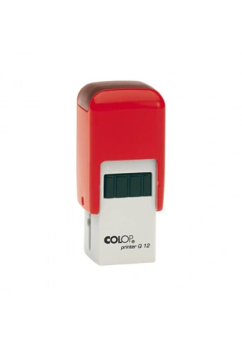 COLOP Q12 KARE KIRMIZI KASA KIRMZI KEÇE - 12X12MM