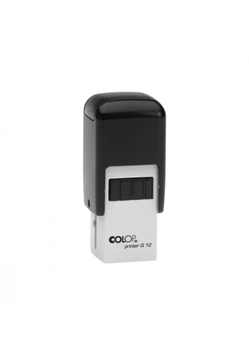 COLOP Q12 KARE SİYAH KASA SİYAH KEÇE - 12X12MM