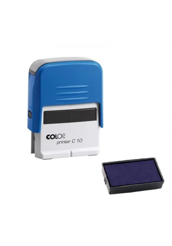 COLOP PRINTER C10 MAVİ KASA MAVİ KEÇE - 10X27MM