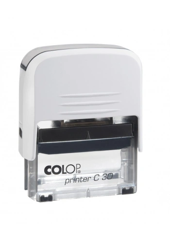 COLOP PRINTER C30 BEYAZ KASA SİYAH KEÇE - 18X47MM