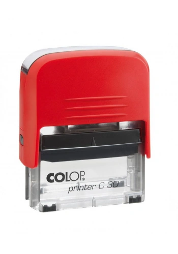 COLOP PRINTER C30 KIRMIZI KASA SİYAH KEÇE - 18X47MM