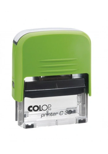 COLOP PRINTER C30 YEŞİL KASA SİYAH KEÇE - 18X47MM