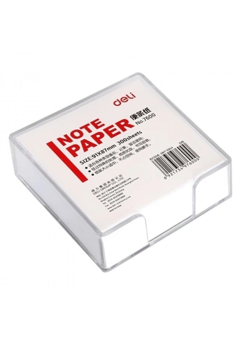 DELİ 7600 YAPIŞKANLI KÜPNOT KAĞIDI 91x87 300 YAPRAK BEYAZ