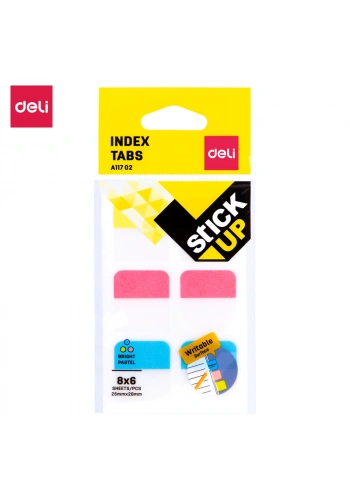 DELİ A11702 İNDEKS İŞARET BANDI 25x28 3 RENK