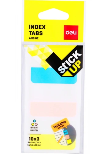 DELİ A11802 İNDEKS İŞARET BANDI 45x28 3 RENK