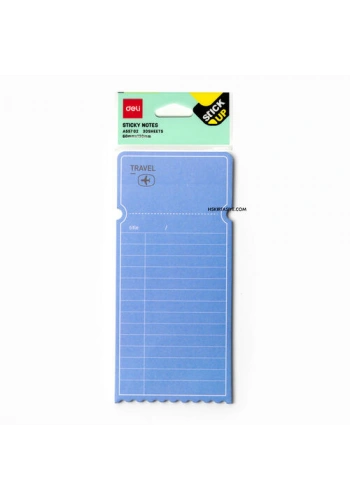 DELİ A55702 SEYAHAT YAPIŞKANLI NOT KAĞIDI 128x58 30 YAPRAK