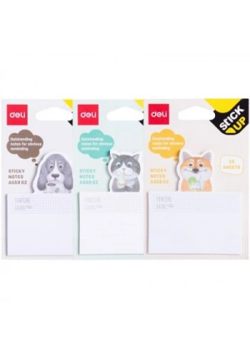 DELİ A55902 YAPIŞKANLI NOT KAĞIDI 75x84 25 YAPRAK