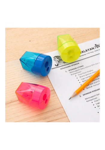 Deli Kalemtraş Kübik Çift Bölmeli 39768