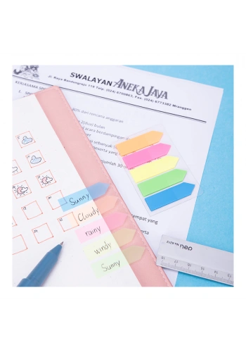 Deli Yapışkanlı Not Şerit 43×12mm A10602