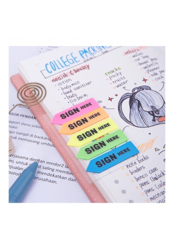 Deli Yapışkanlı Not Şerit 44×12mm A11302