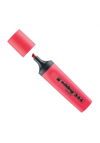 Edding Fosforlu Kalem 344 Kırmızı (Nar Çiçeği)