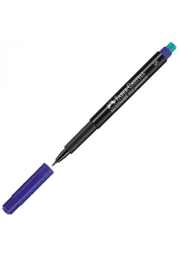 Faber Castell 1523 S Mavi Permanent Asetat Kalemi