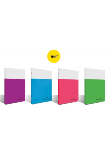 Faber Castell Smart Dikişli Plastik Kapak Kareli Defter A4 60 Yaprak