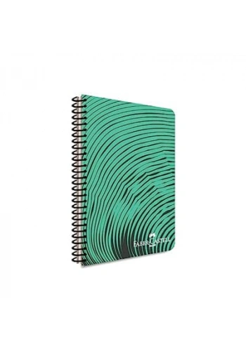 FABER-CASTELL WAVES SPİRALLİ PLASTİK KAPAK DEFTER A4 ÇİZGİLİ 80 YAPRAK (000434)