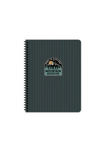 KESKİN OUTDOOR SPİRALLİ SERT KAPAK DEFTER 17x24 ÇİZGİLİ 80 YAPRAK MAVİ (411003)