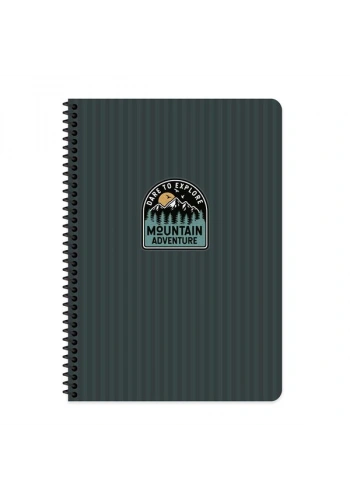 KESKİN OUTDOOR SPİRALLİ SERT KAPAK DEFTER 17x24 KARELİ 80 YAPRAK MAVİ (411013)