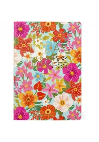 LEGAMİ A5NOT0059 OKUL DEFTERİ A5 ÇİZGİLİ FLOWERS