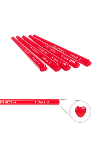 LEGAMİ ŞEKİLLİ KURŞUN KALEM KALP