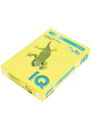 MONDİ İQ RENKLİ FOTOKOPİ KAĞIDI A4 80gr KANARYA SARISI 500LÜ (NE1321-CY39)