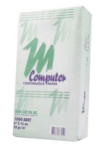MOPAK SÜREKLİ FORM KANTAR FİŞİ 6x16 2 NÜSHA 1000Lİ