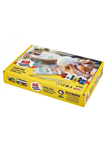 NOVA COLOR NC-930 SERAMİK KİL HOBİ SETİ 6 RENK