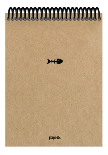 Papirüs Kraft Sert Kapak Bloknot 100yp 17x24cm Kareli