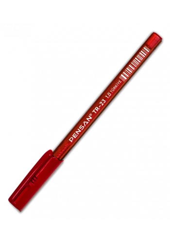 PENSAN 2023 TR-23 ÜÇGEN TÜKENMEZ KALEM 1.0 KIRMIZI