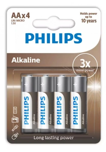 PHİLİPS LR6A4B-10 ALKALİNE AA KALEM PİL 4LÜ